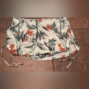 La Vie En Rose Tropical Print Bikini Bottom - Orange and Green